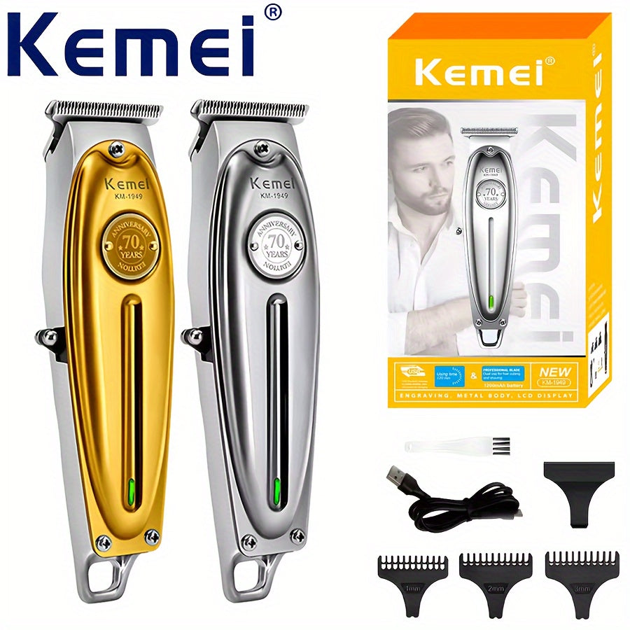 Men's Hair Clipper Trimmer Fast Charging High-Quality Metal Salon Professional