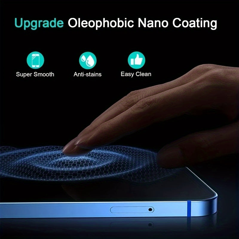 5pcs Tempered Glass Privacy Screen Protectors for iPhone 11-16 Pro Max Mini