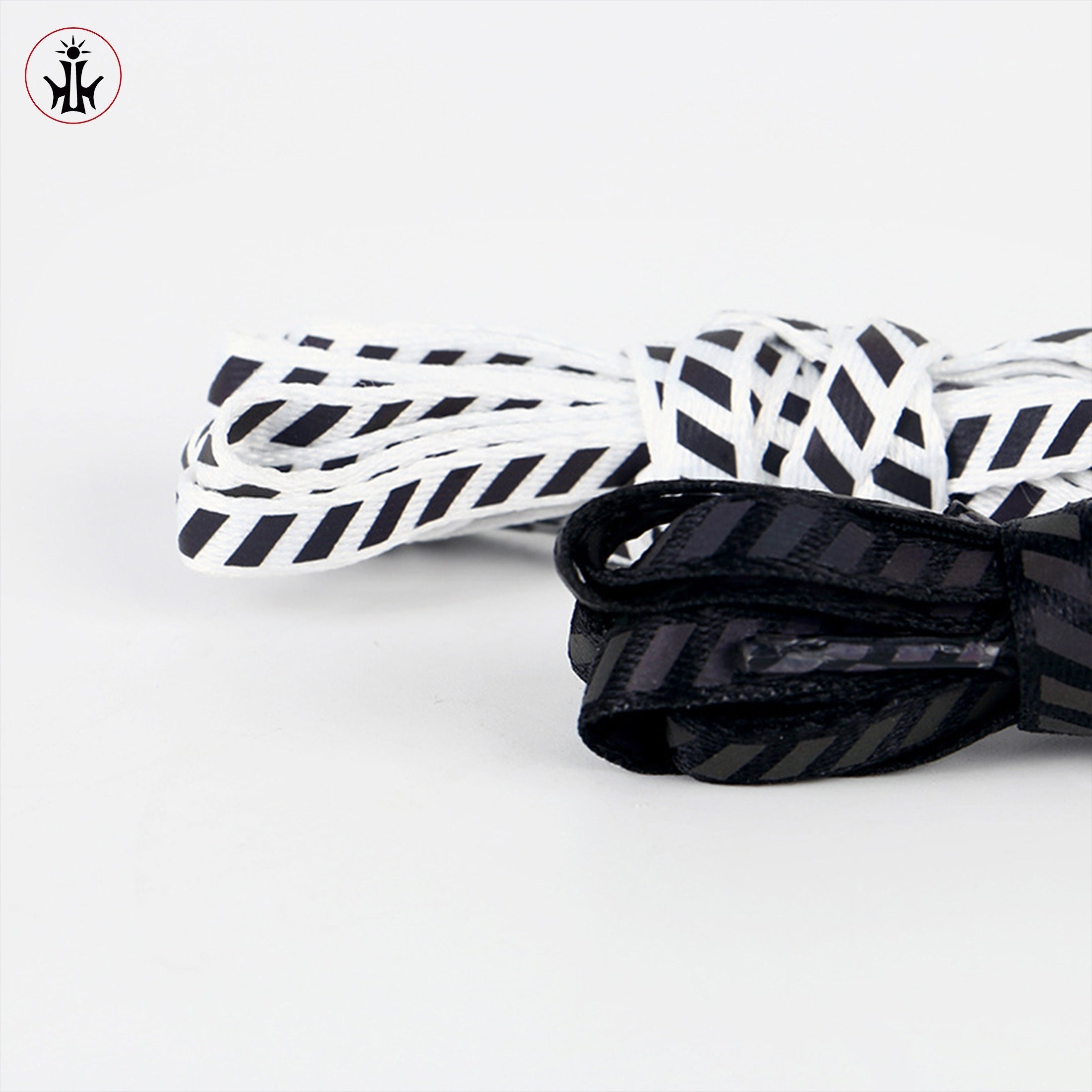 Unisex Polyester Reflective Flat Shoelaces, Night Visibility, Hand Washable