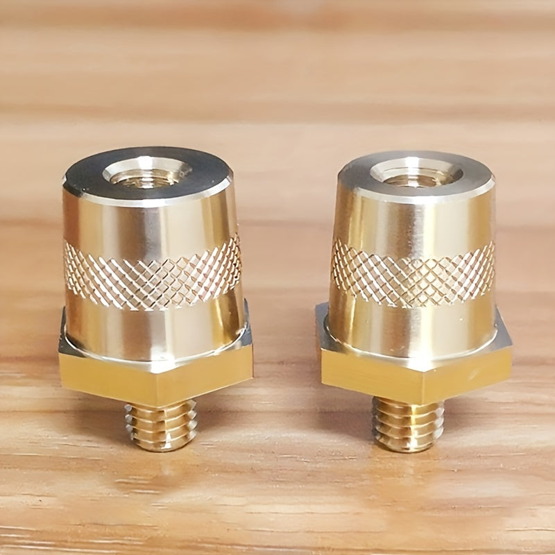 2PCS Copper Battery Terminal Connectors M8 Hex Stud for Car Lithium Lead-Acid Batteries