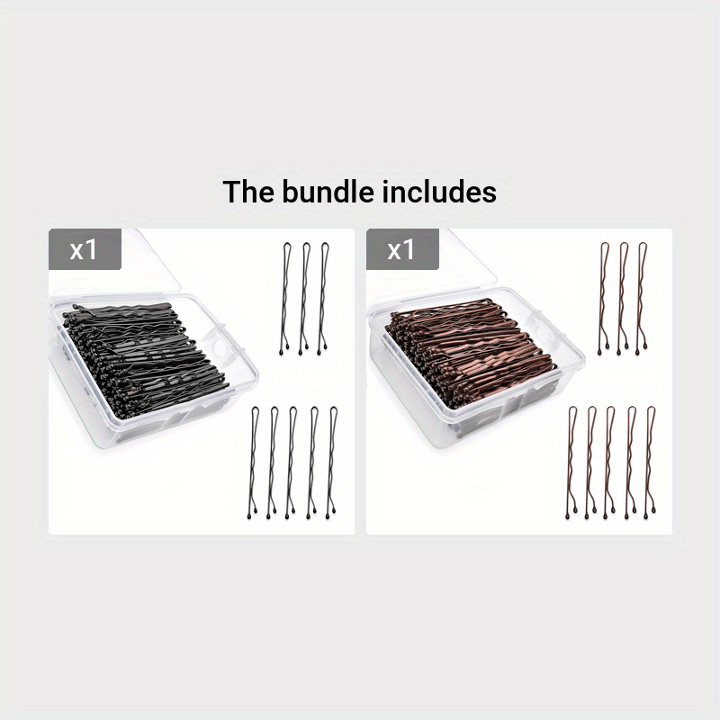 Набор из 100 штук заколок для волос для женщин и девочек, бобби-зажимы для укладки волос с коробкой для хранения