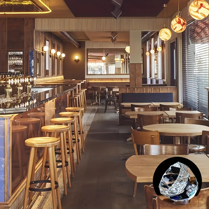 50ml Crystal Glassware Set Insulated Reusable Diamond-Cut Glasses for Spirits and Tea