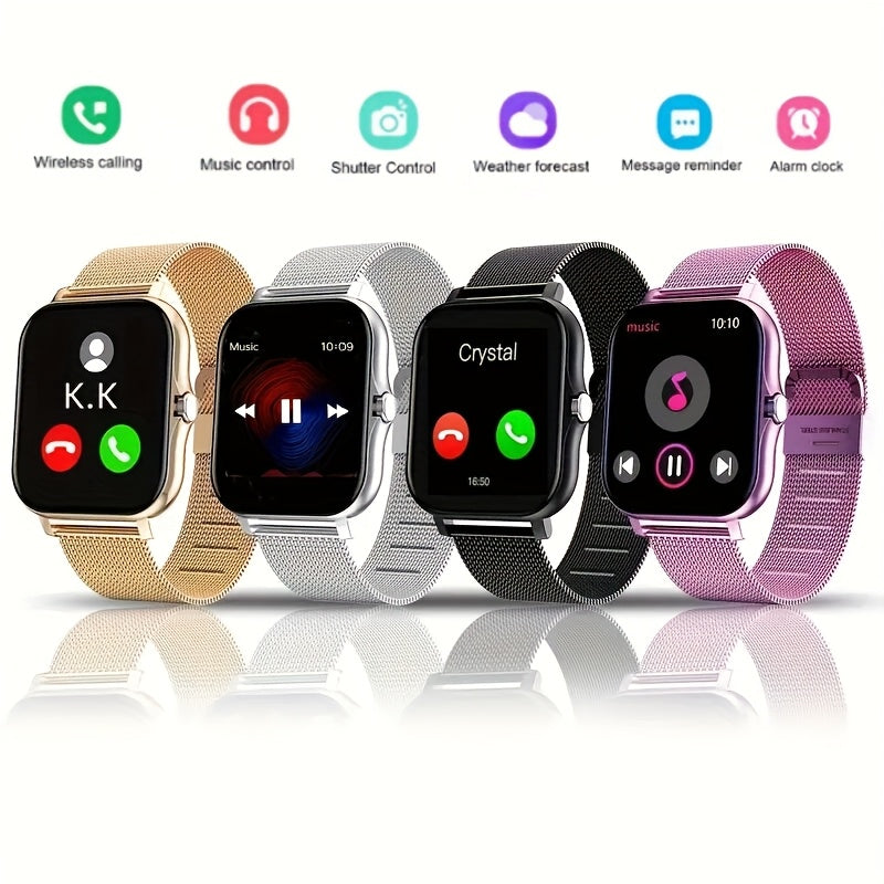 Full Touch Screen Smartwatch for Men and Women 1.83 Inch IPS Display Wireless Calling Sports Fitness