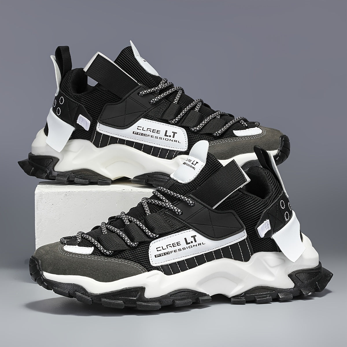 Мужские всесезонные беговые кроссовки с геометрическим принтом букв, дышащие, удобные, повседневные, спортивные туфли