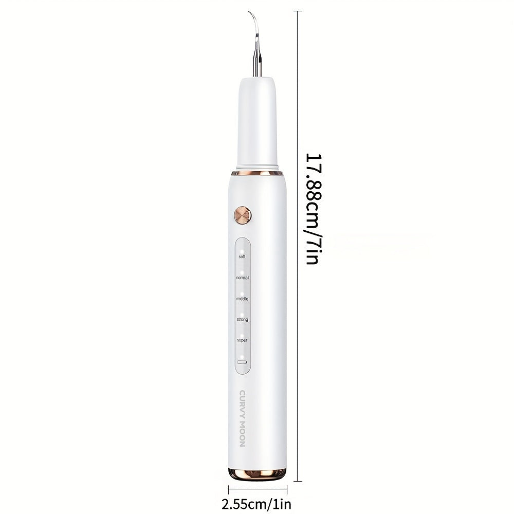 Kit de limpieza dental con luz LED, 5 modos, cabezales reemplazables, recargable