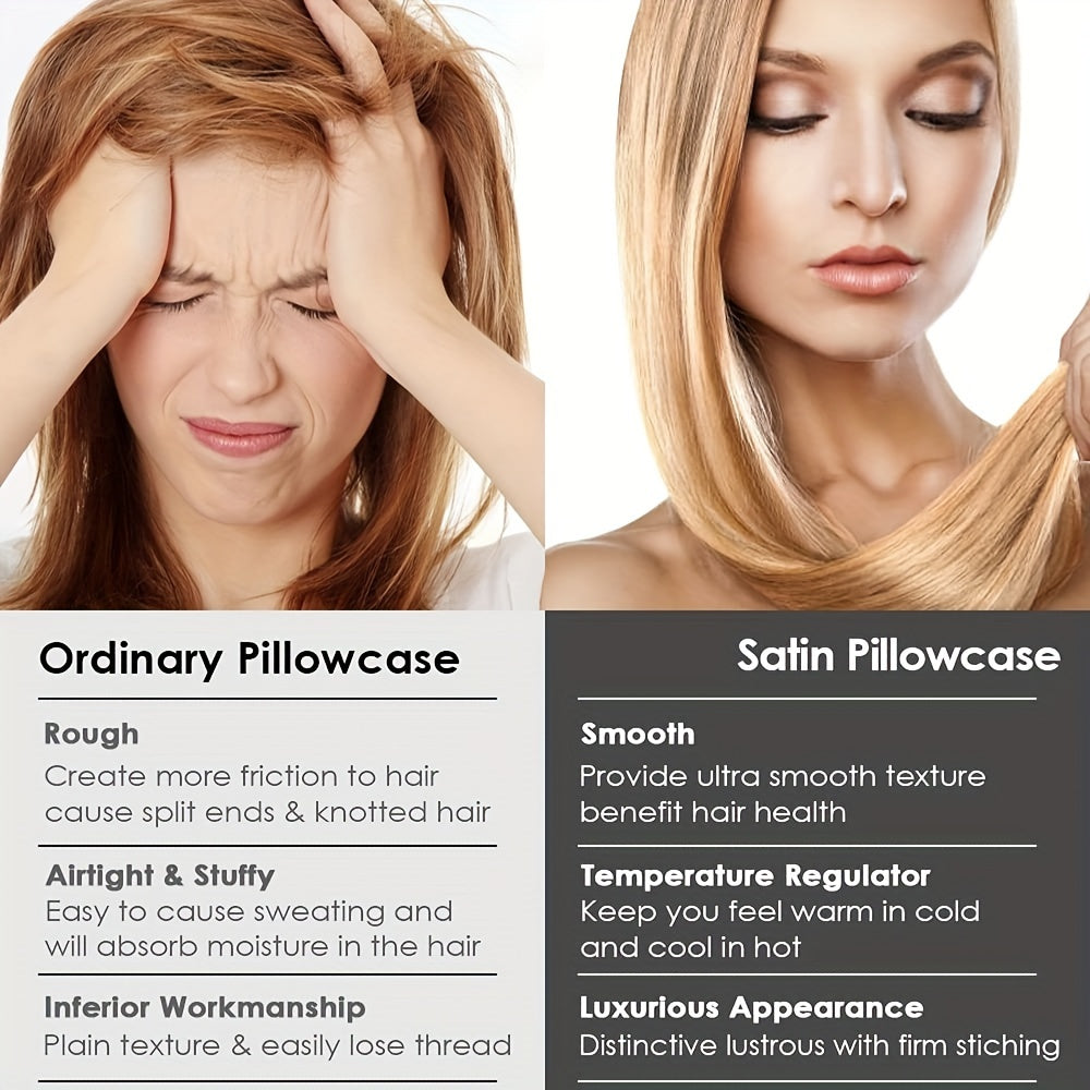 Set of Four Faux Silk Cushion Covers with Zipper