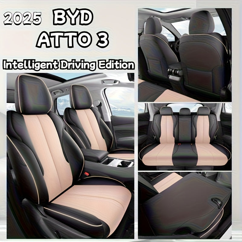 Luxury Leather Seat Covers for Cars, Trucks, SUVs Breathable and Durable