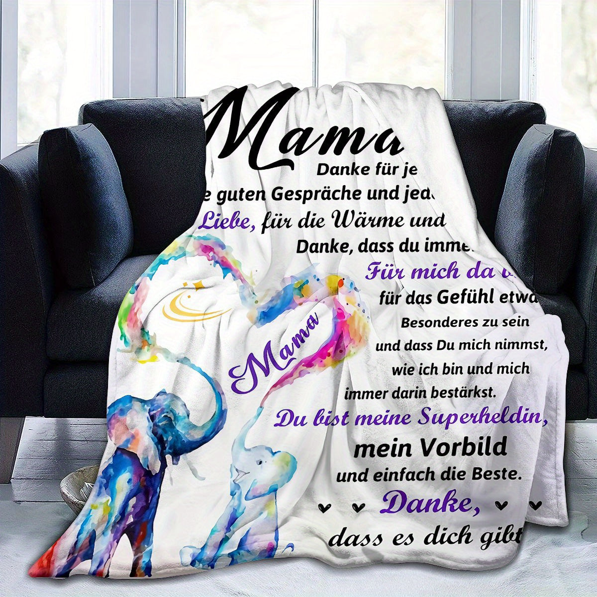 Manta de felpa de franela contemporánea para adultos, suave, cálida y acogedora, regalo