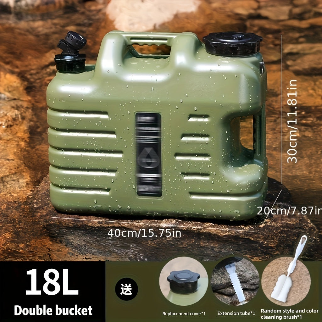 Portable Water Container with Faucet 11L 12L 18L Leak-Proof for Outdoor Activities
