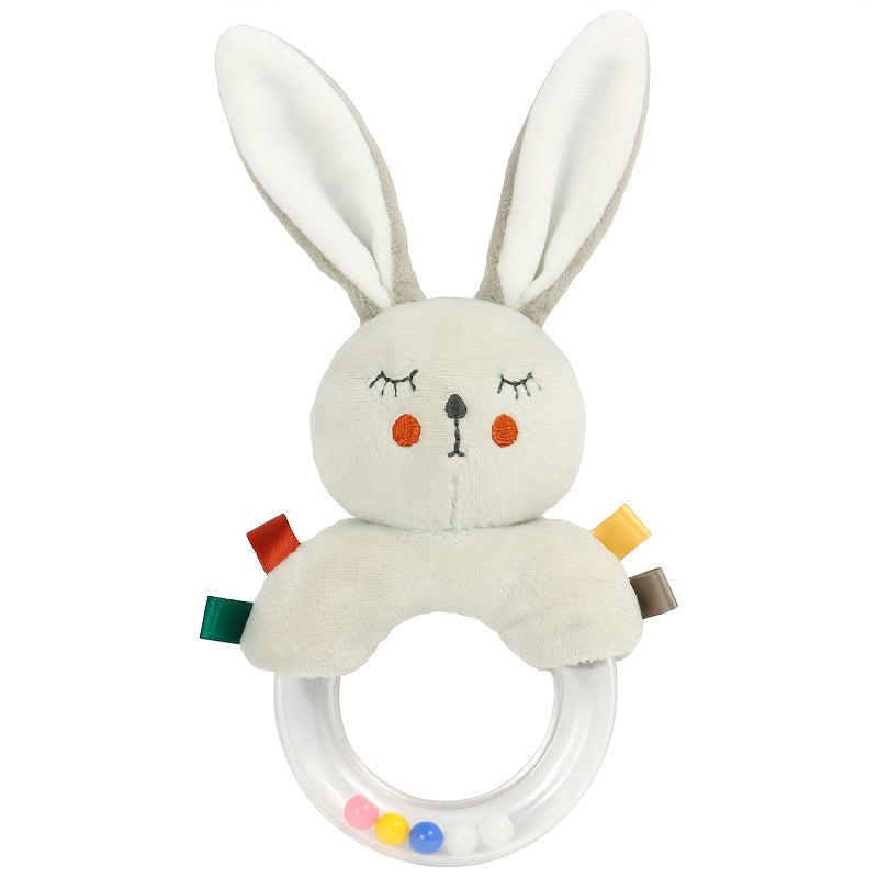 Baby Rattles Soft Hand Bell Grip Rocking Bed Squeaky Baby Rattle for Newborns 0-12 Months