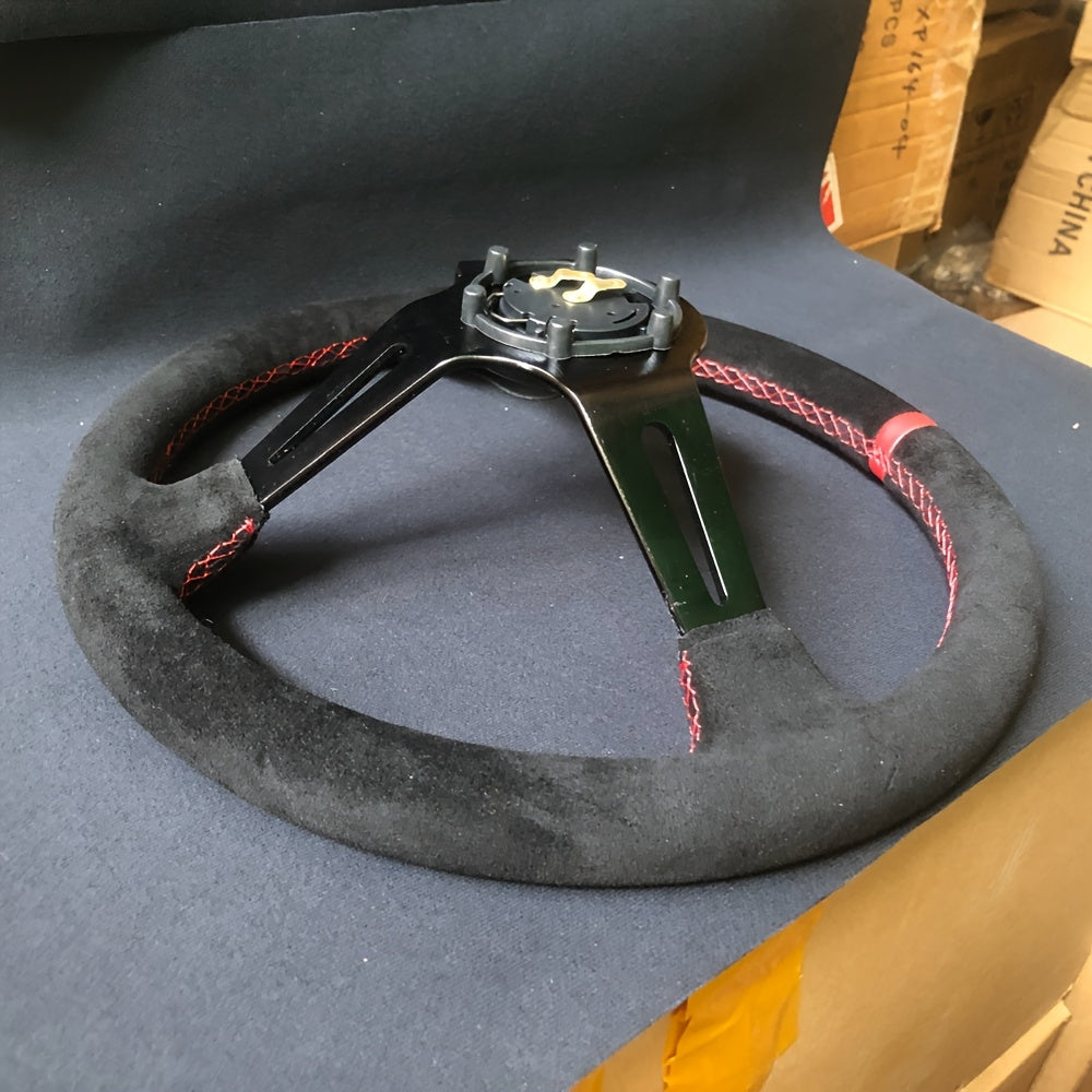 Racing Steering Wheel 14 Inch Non-Slip Grip for Drifting and Gaming