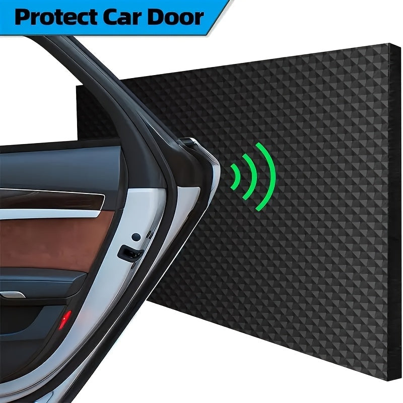 Защититель стены гаража 2м x 25см EVA самоклеящийся бордюр черный