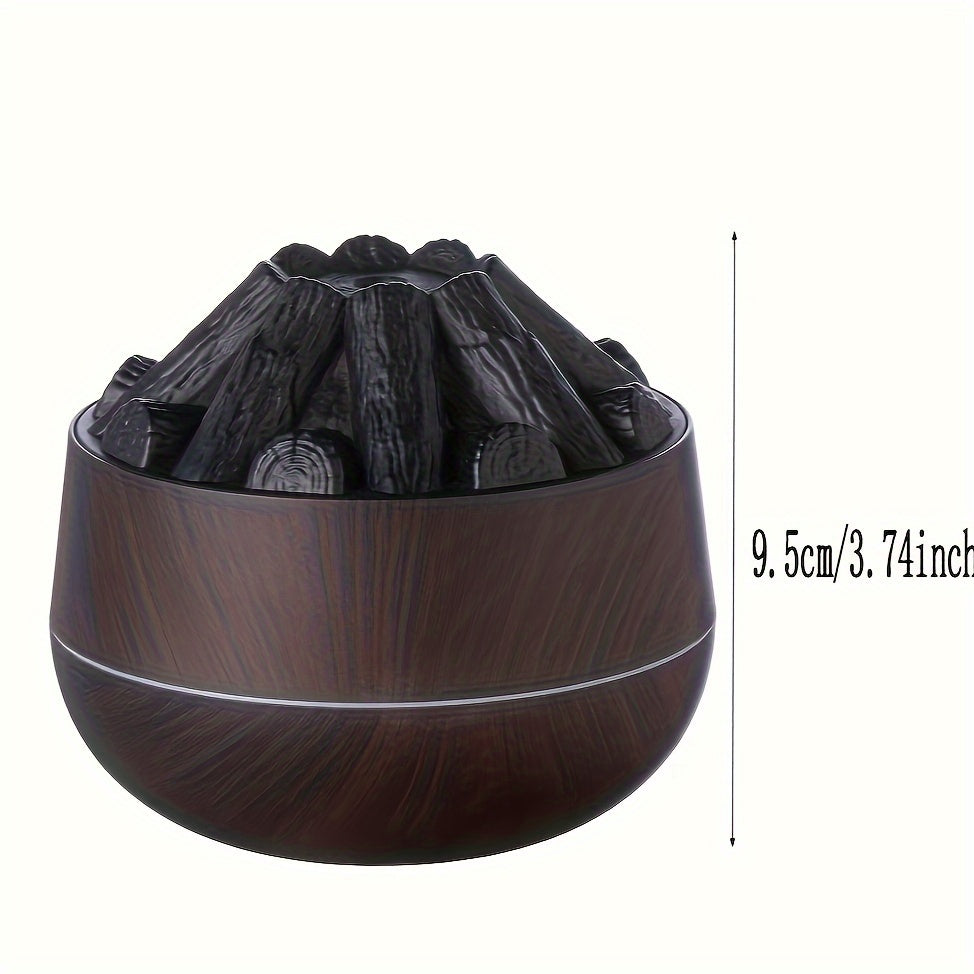 USB-Powered Humidifier with Large Mist Output and Ambient Lighting for Office