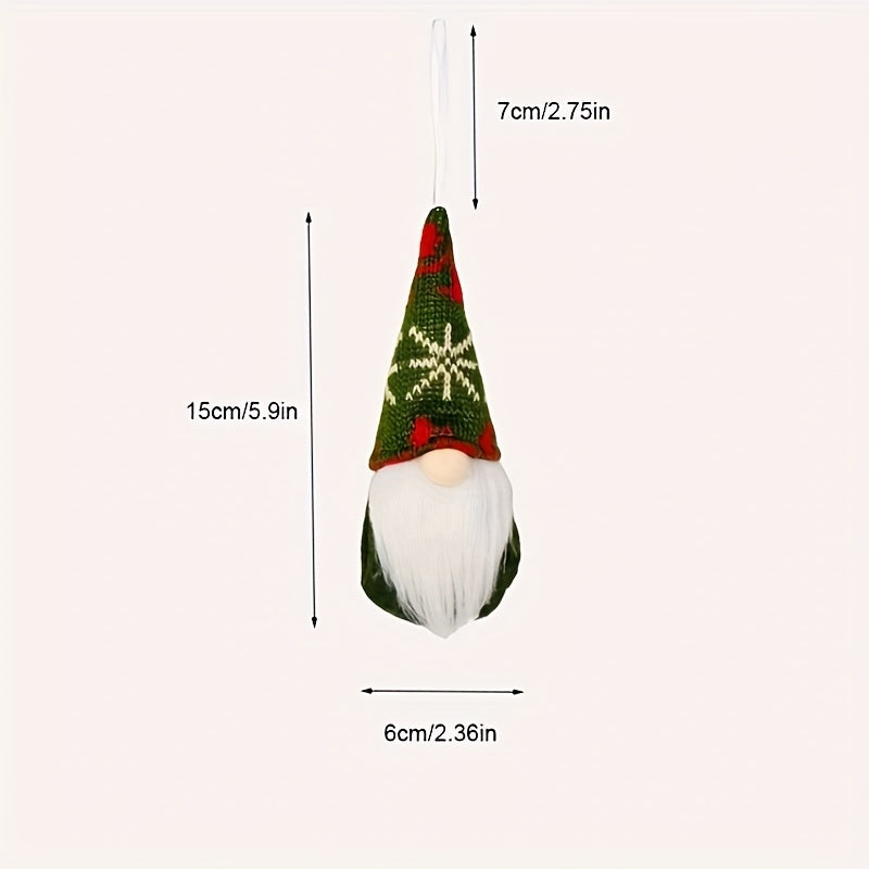 Christmas Tree Ornament Small Knitted Pendant for Fireplace and Tree 1 or 3 Pack