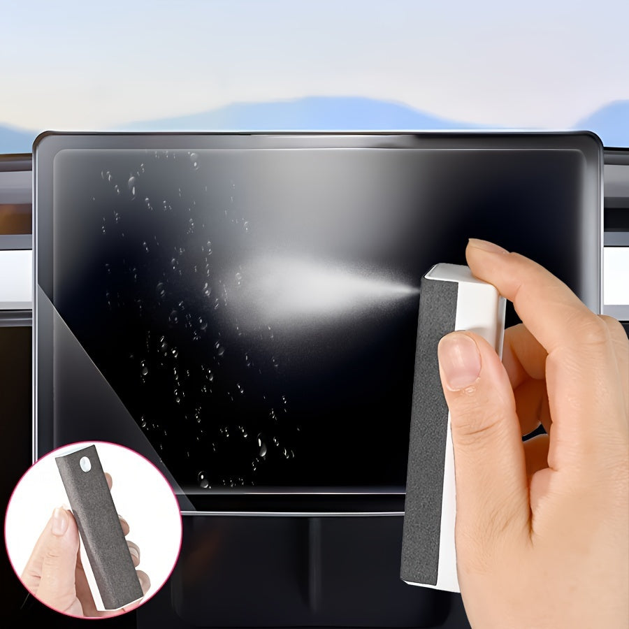15ml Gray Microfiber Car Screen Cleaner Spray Wipe for Dashboard and Glass