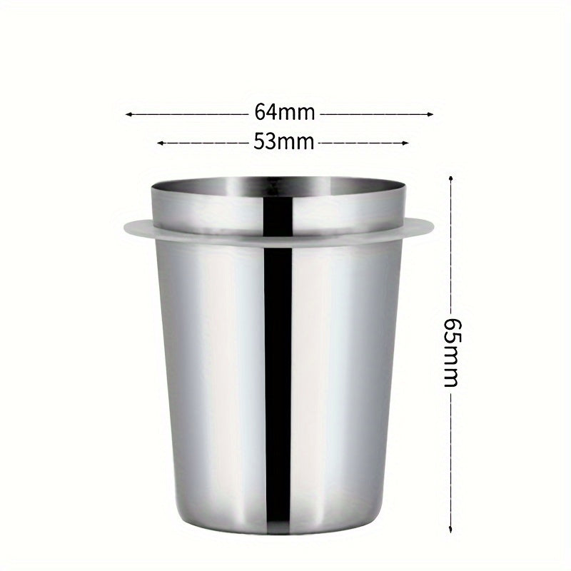 Mustahkam zanglamas po'latdan yasalgan qahva dozasi stakanini qo'lga oling, bu qahva donalarini maydalash va espresso tayyorlash uchun mukammaldir. 58mm, 53mm va 51mm o'lchamlarida, jozibali kumush va zamonaviy qora ranglarda mavjud.