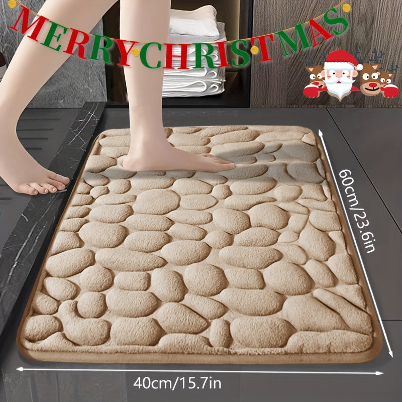 Yumshoq so‘ruvchi koral velur to‘qilgan mato bilan xotira ko‘rpa to‘plami - sirpanmaydigan, mashinada yuviladigan, tez quriydigan, polyester orqa qismi - hammom, oshxona, yotoqxona, ichki foydalanish va Rojdestvo bezaklari uchun ideal - 40x60sm