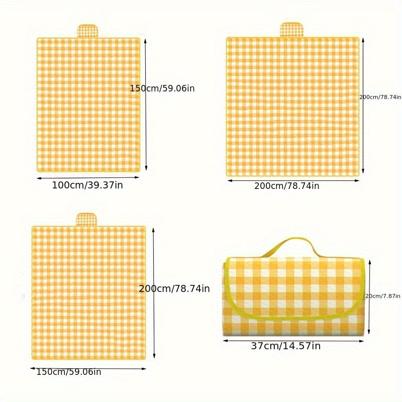 Portable Waterproof PVC Picnic Mat for Camping and Outdoor Use