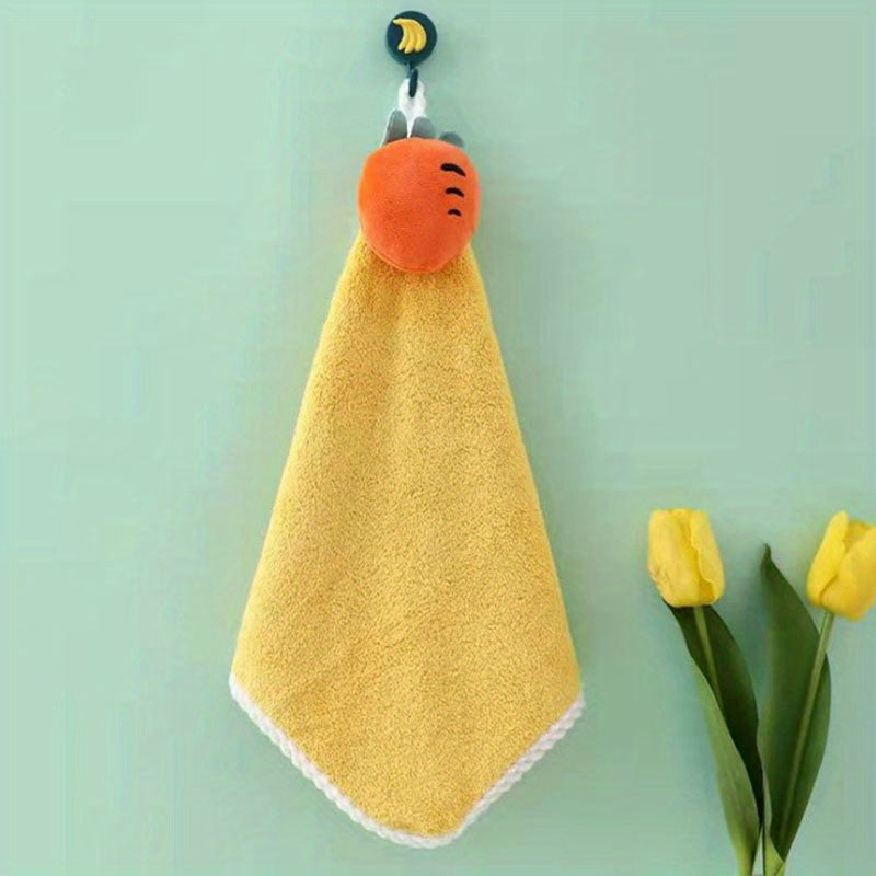 Absorbent Cartoon and Coraline Hand Towels for Kitchen and Bathroom Use