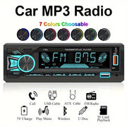 1Din Car Stereo MP3 Player 4 Inch Screen FM Receiver AUX USB TF Input