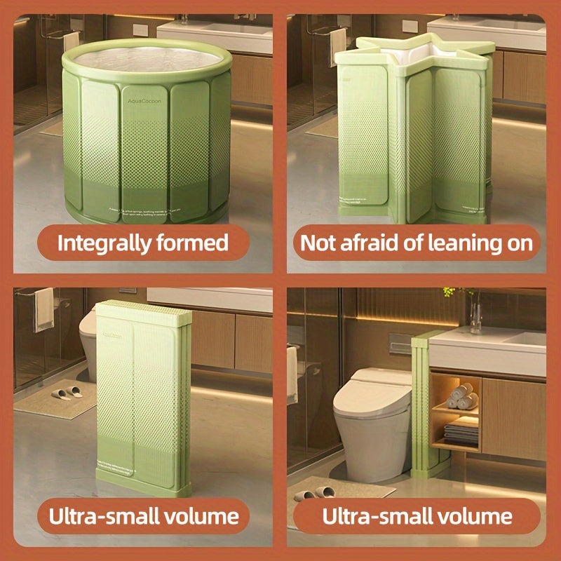 Portable Foldable Bathtub with Insulation for Home and Pool Use
