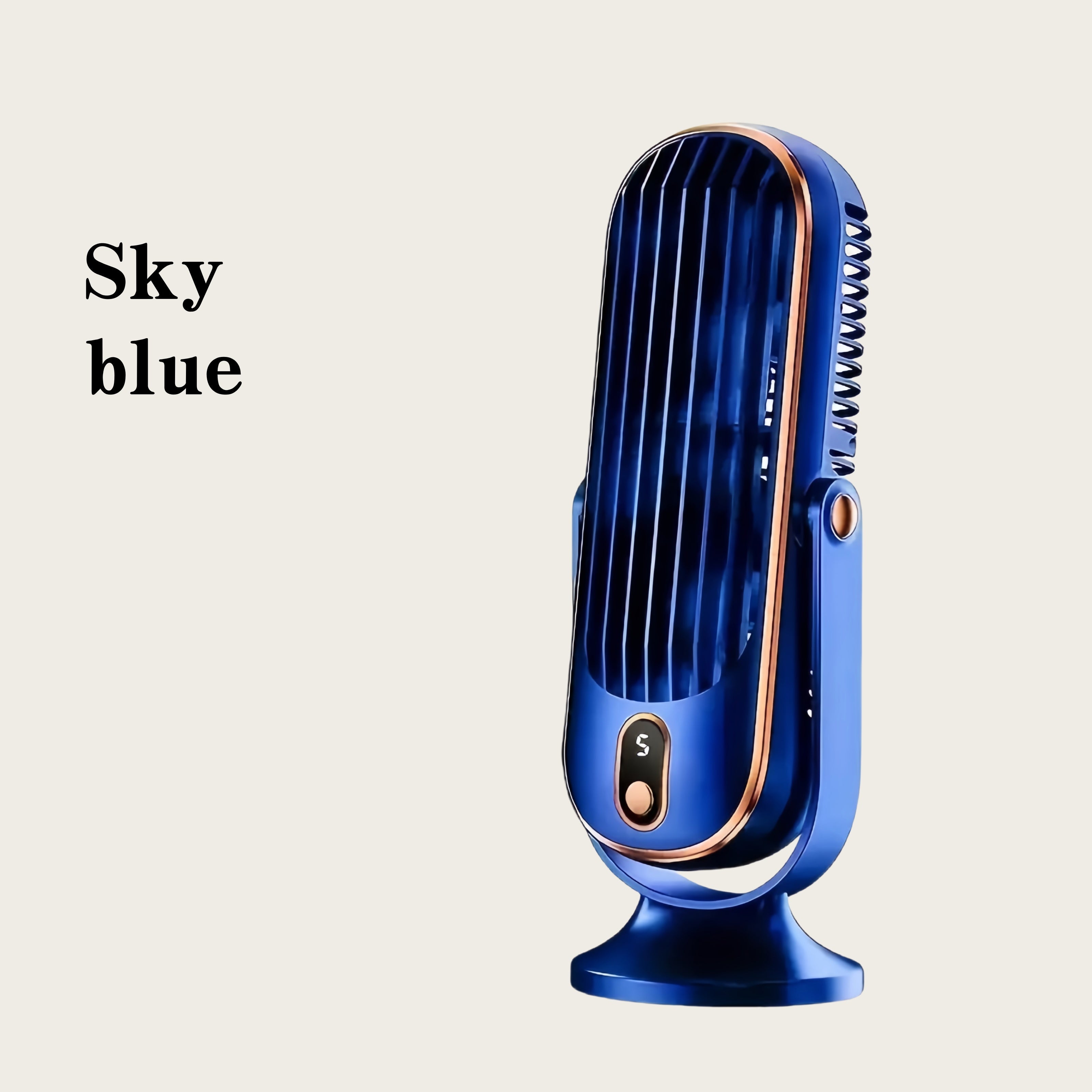 2025 Portable Dual-Motor Cooling Fan with Rechargeable Battery and USB Charging