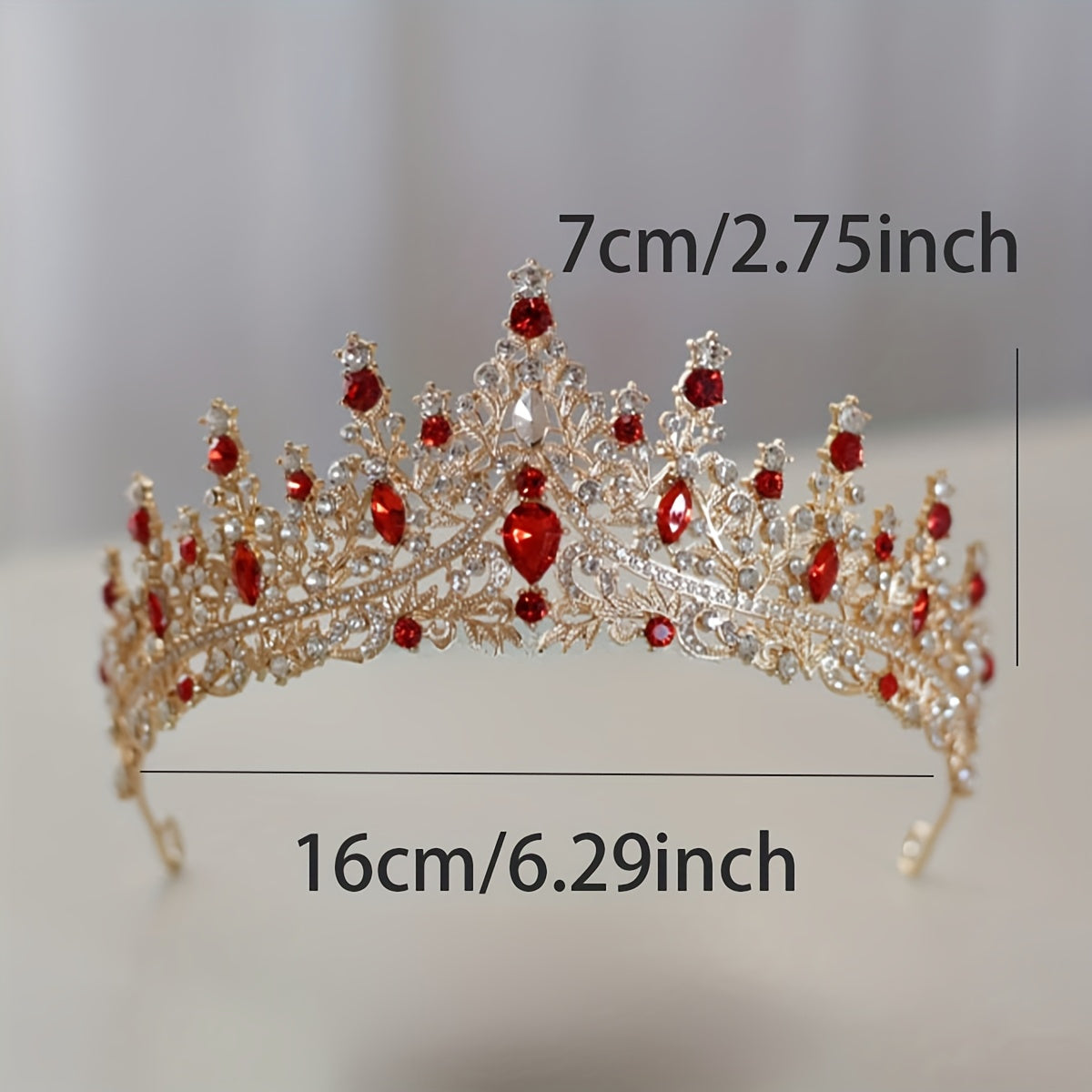 Bridal Crown with Sparkling Crystals for Weddings and Celebrations