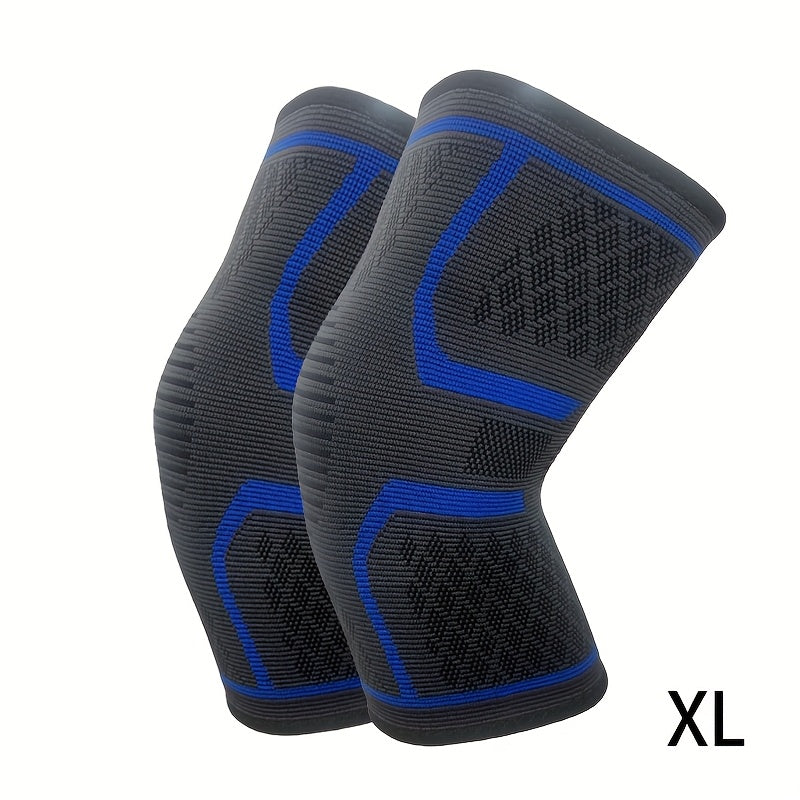 Pack de 2 rodilleras de compresión para correr, ciclismo, levantamiento de pesas, soporte, múltiples colores