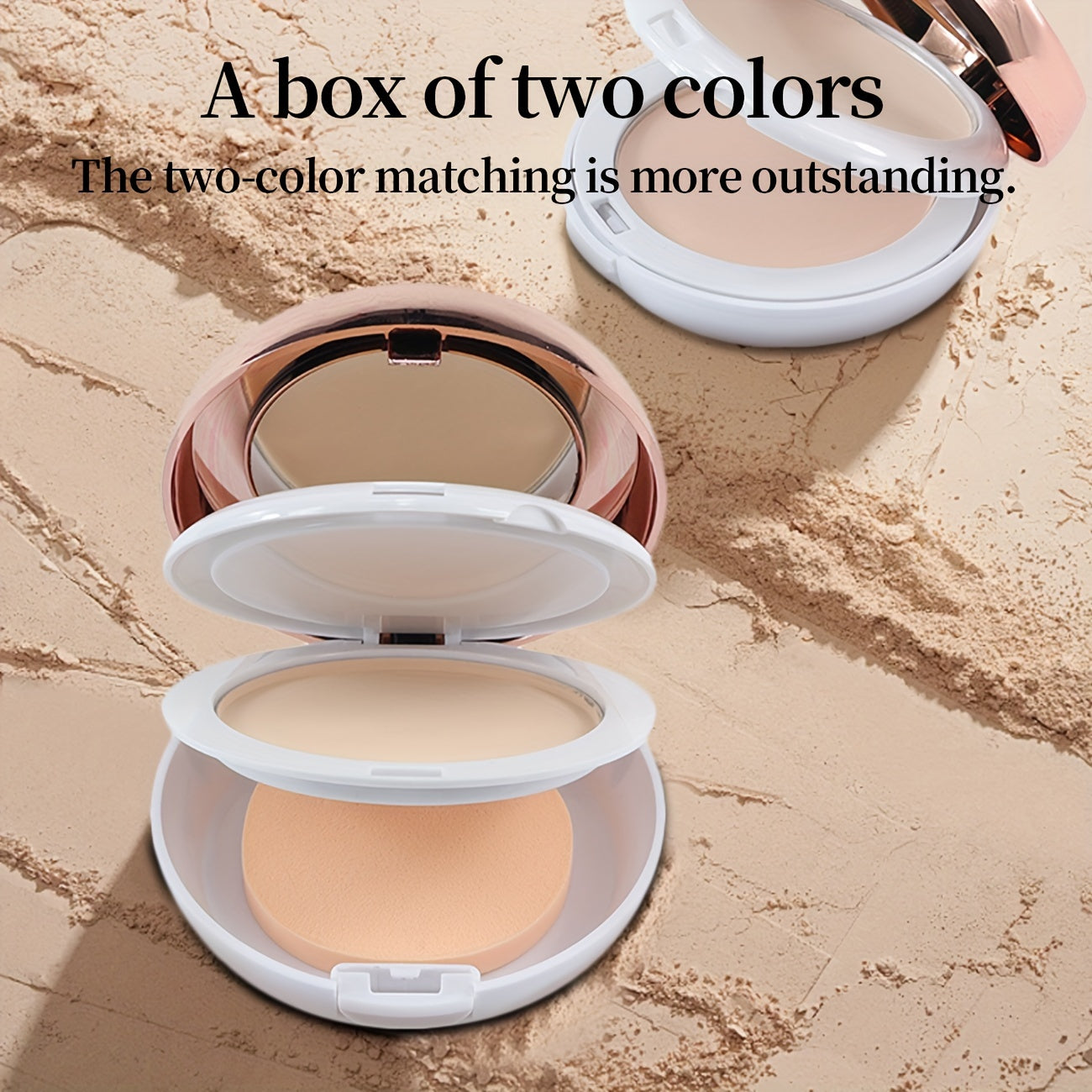 Avocado Collagen Vitamin E Pressed Powder Oil Control Matte Finish All Skin Types