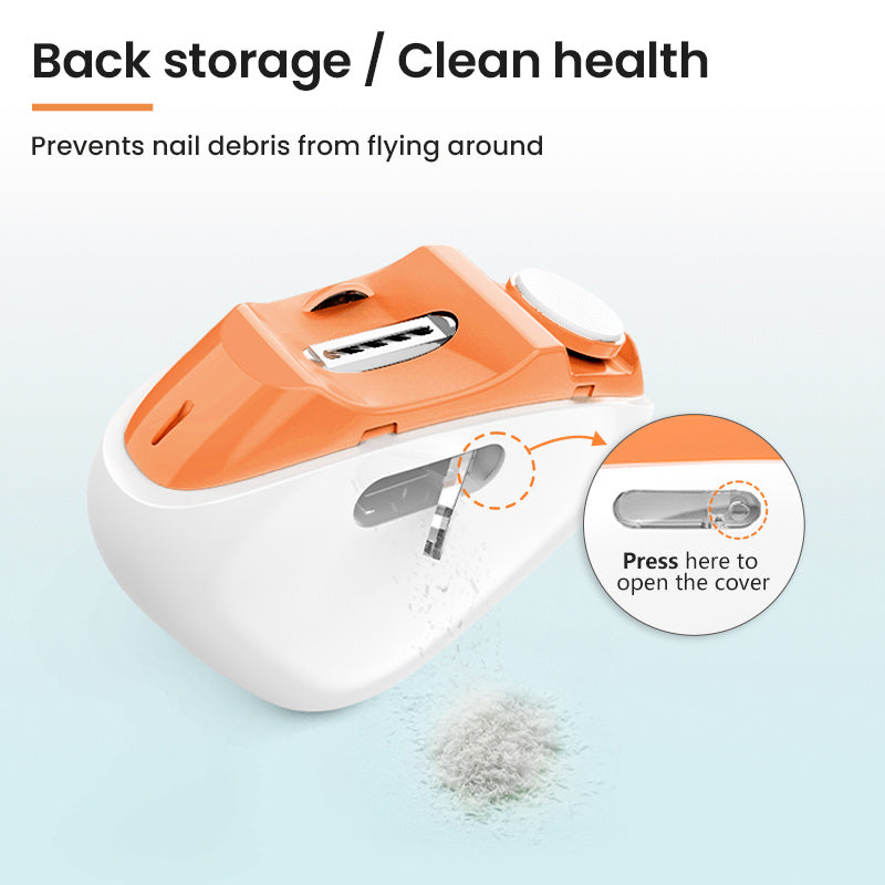 Kompakt Aqlli Tirnoq Qirqish Mashinasi, Raqamli Ko'rsatkich, USB orqali Zaryadlanadigan Lityum Batareya, Kattalar va Oila uchun Sovg'a, Zamonaviy Tirnoq Qirqgich.