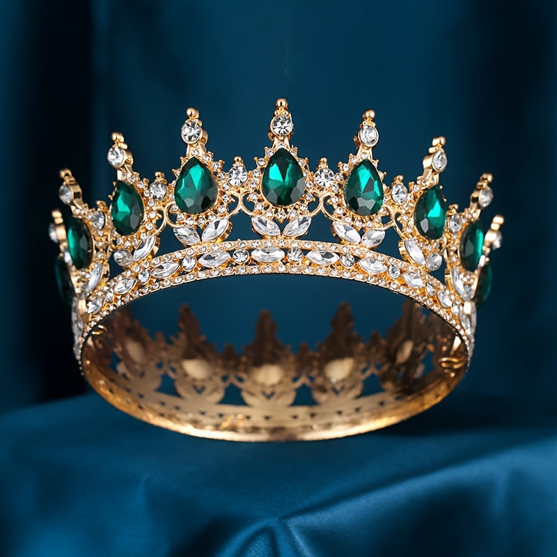 Rhinestone Tiara for Women Wedding Prom Bridal Hair Accessory Elegant Crown