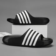 Unisex Striped EVA Slides Non-Slip Durable Indoor Outdoor Casual