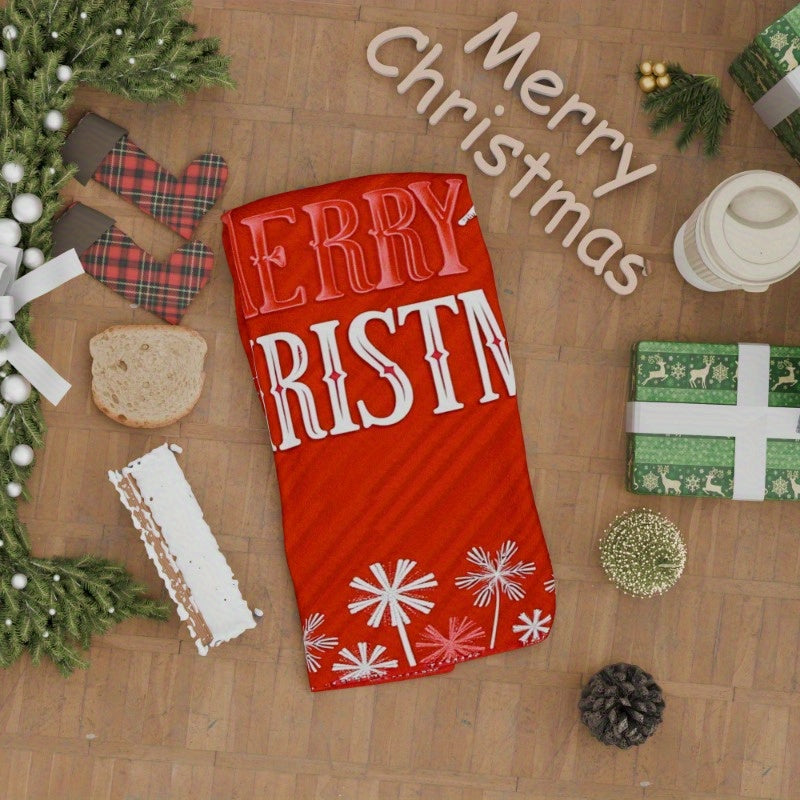 Christmas Towel Soft Cozy Holiday Decor 18x66cm