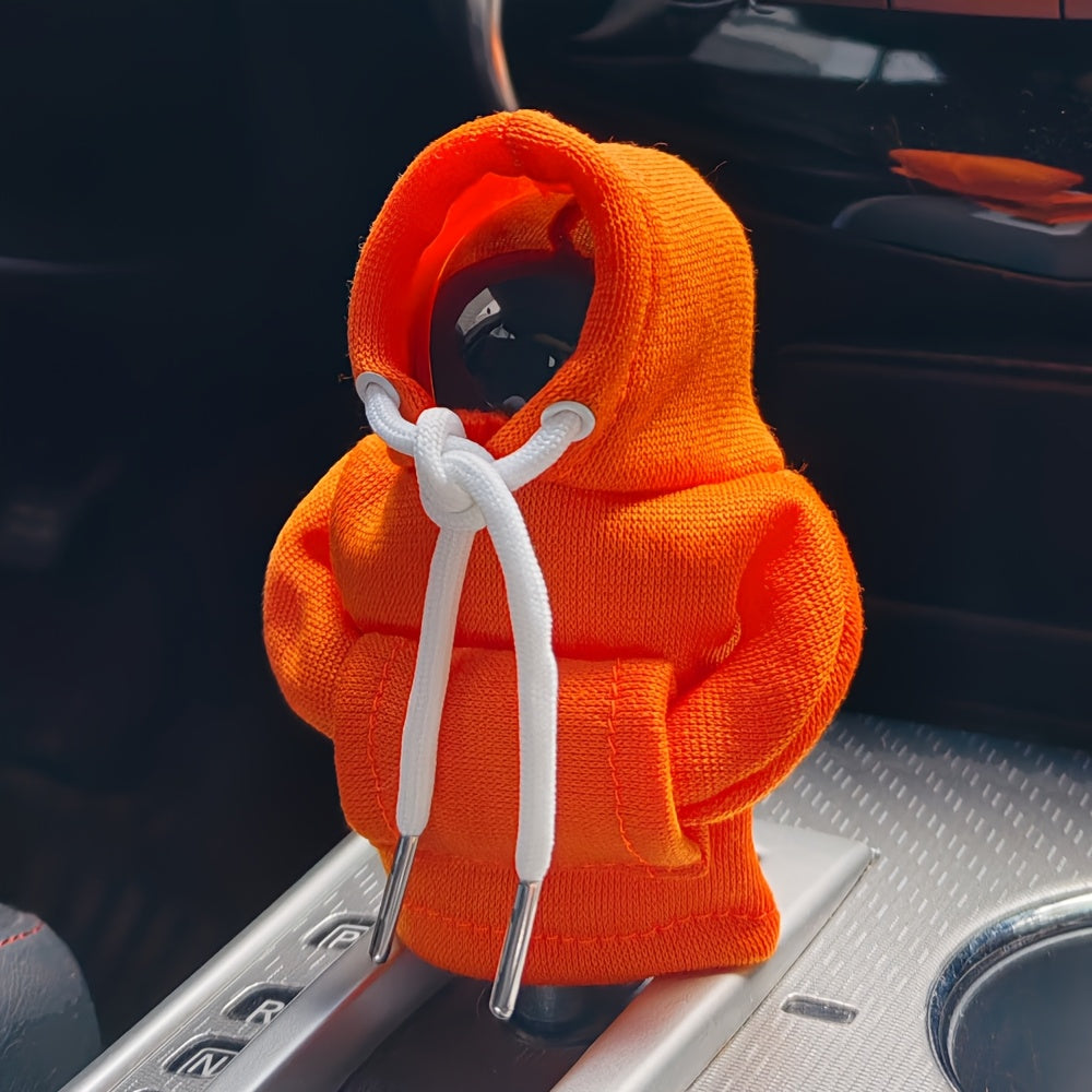 Mini Hoodie Car Gear Shift Cover Polyester Auto Interior Decor Dustproof