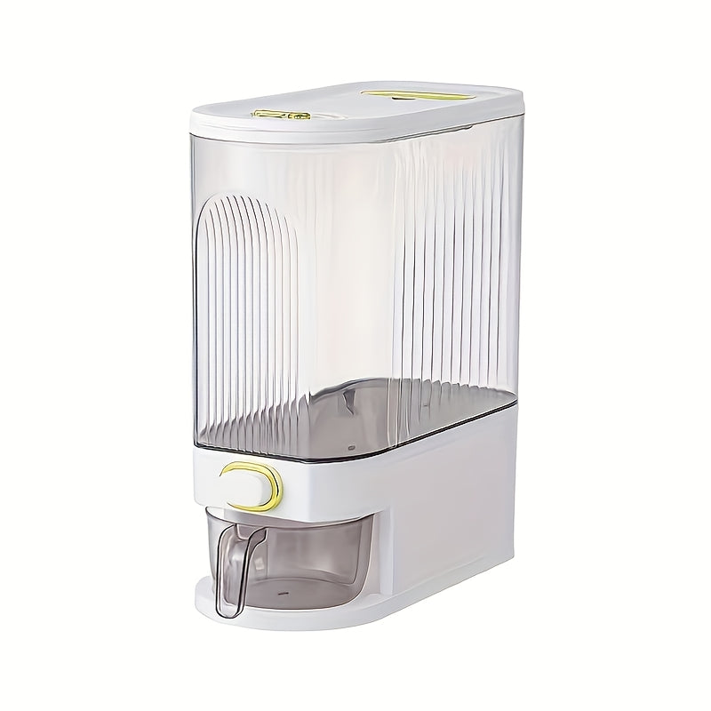 Havo o'tkazmaydigan guruch dozatori, donalarni saqlash konteyneri, suv o'tkazmaydigan plastmassa oshxona tashkilotchisi