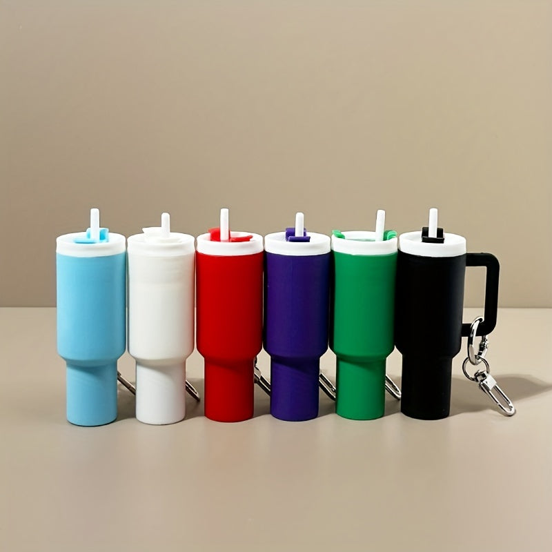 Mini Cup Keychain with Storage for Lipstick and Small Items, Cute Gift