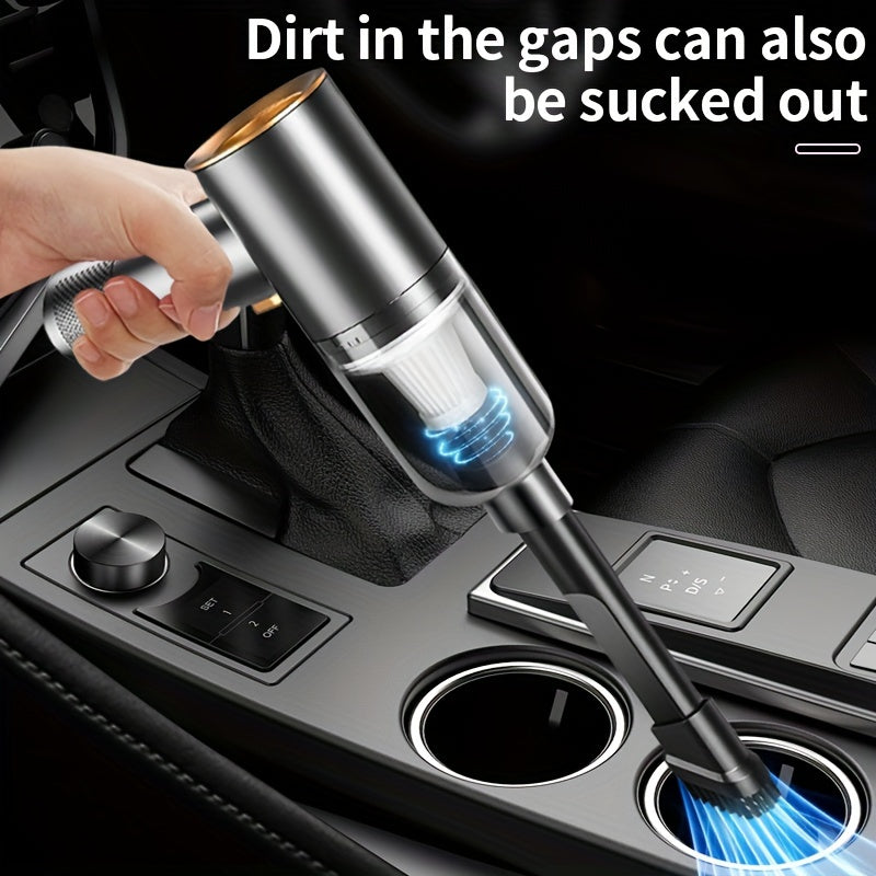 3-in-1 Car Vacuum Cleaner with Blowing Function, 12V, Powerful Suction