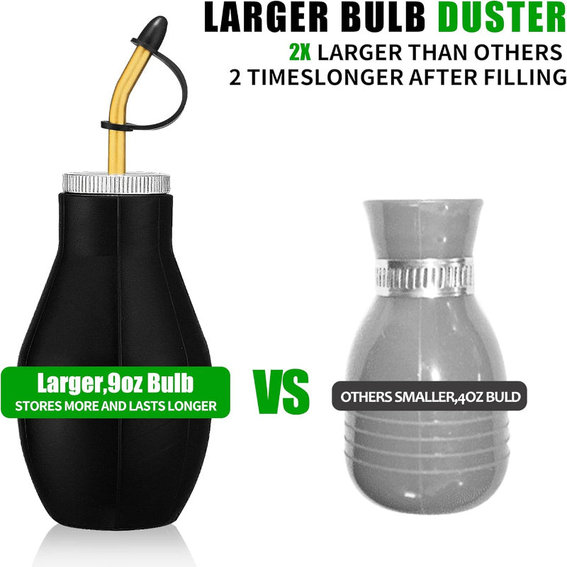 Refillable Acrylic Insecticide Powder Duster with Copper Tube for Indoor Outdoor Pest Control