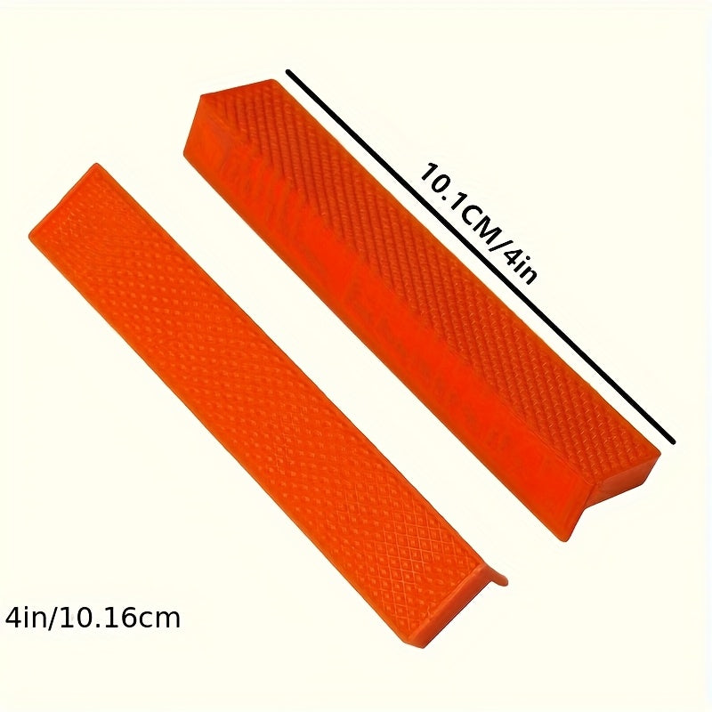2pcs Red Black 4/6 Inch Magnetic Rubber Vise Pads for Metalworking