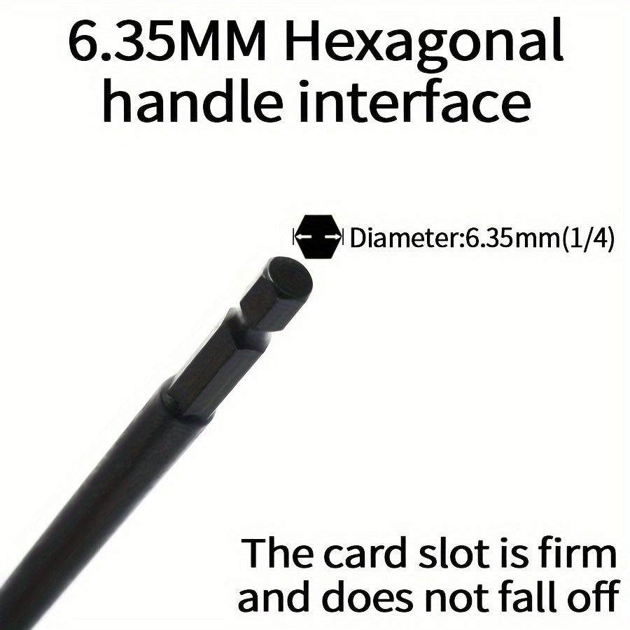 Magnetic Socket Set Black Chrome Vanadium Steel 150mm Extension