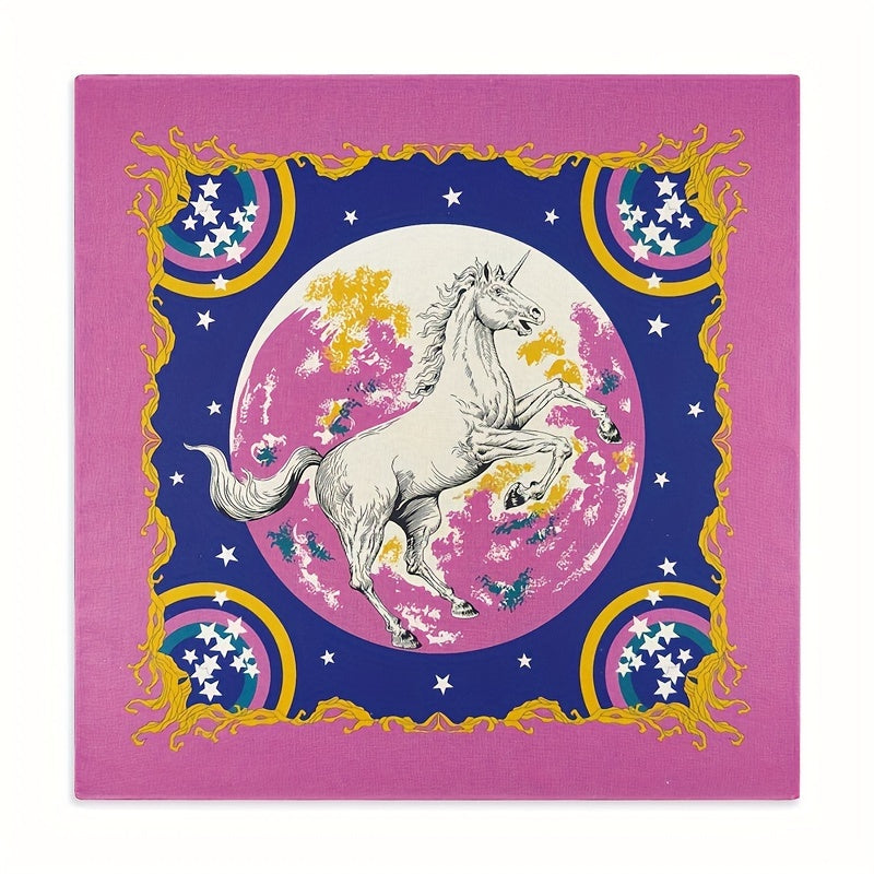 Nylon Headband Retro Rainbow Pattern for Motorcycle Riding or Hip Hop Style