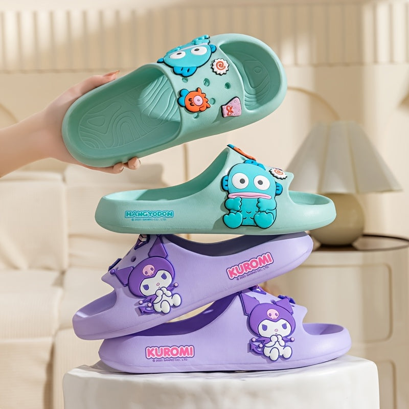 Kids and Adults Cartoon Slippers with Unicorn and Animal Designs Non-Slip EVA Indoor House Shoes in White Pink Blue