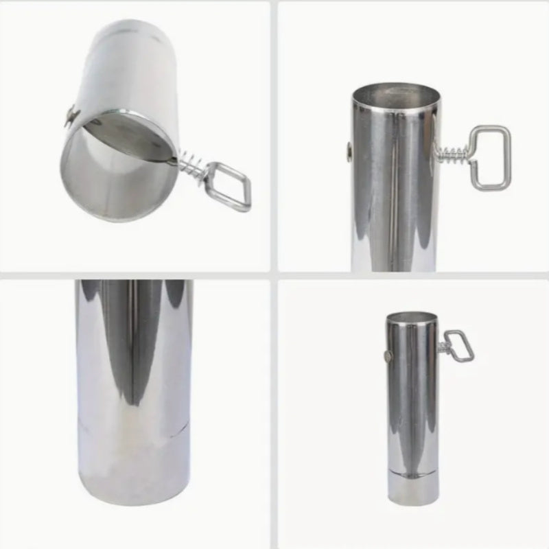 Stainless Steel Chimney Pipe 5.99cm with Dampers for Smoke Exhaust Outdoor Stove