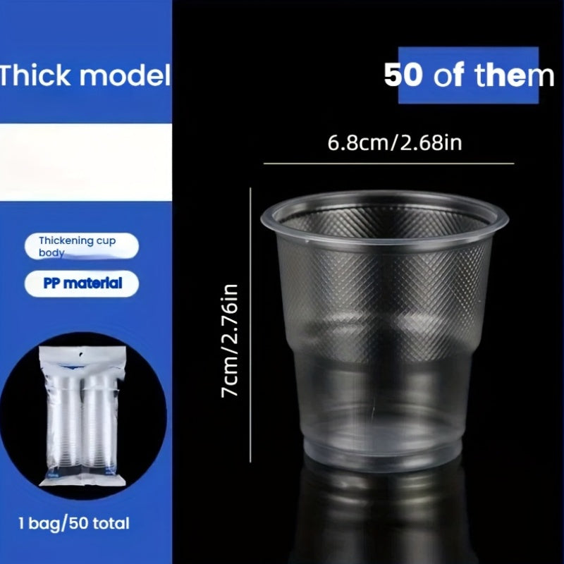 Disposable Clear Plastic Cups Pack for Home Use, Tea, Wine, and Commercial Drinking