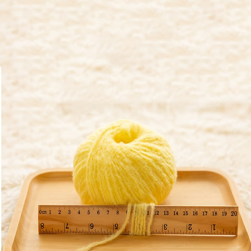 Soft Velvet Yarn Roll 40g Mixed Color Nylon for Knitting Dolls Scarves Blankets