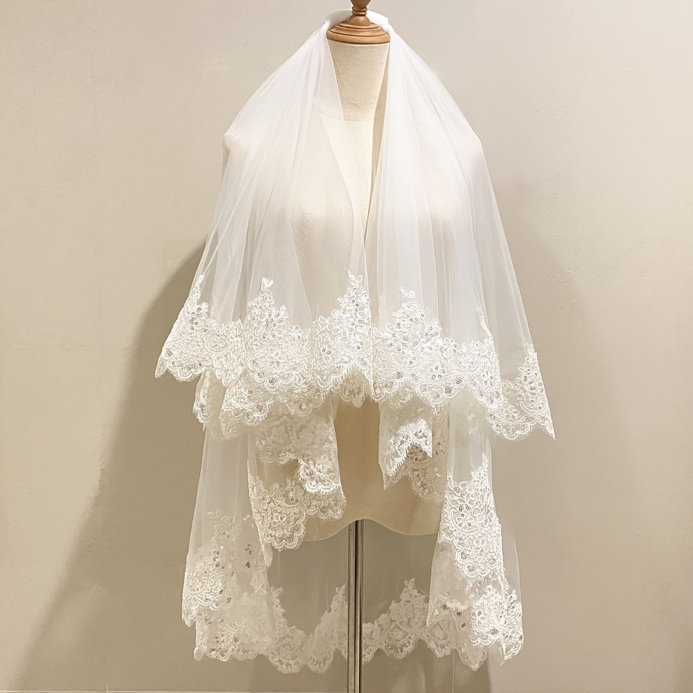 Yuvdoqning ikki qatlamli ipli metall tishli to'y aksessuari