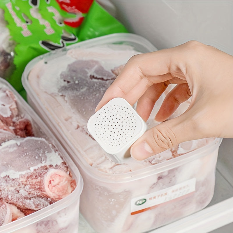 Pack de 3 ambientadores para frigorífico con carbón activado, eliminadores de olores, color blanco y púrpura