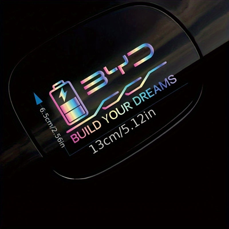 Car Sticker Decal for Electric Car Charging Port Cover Customization Adhesive