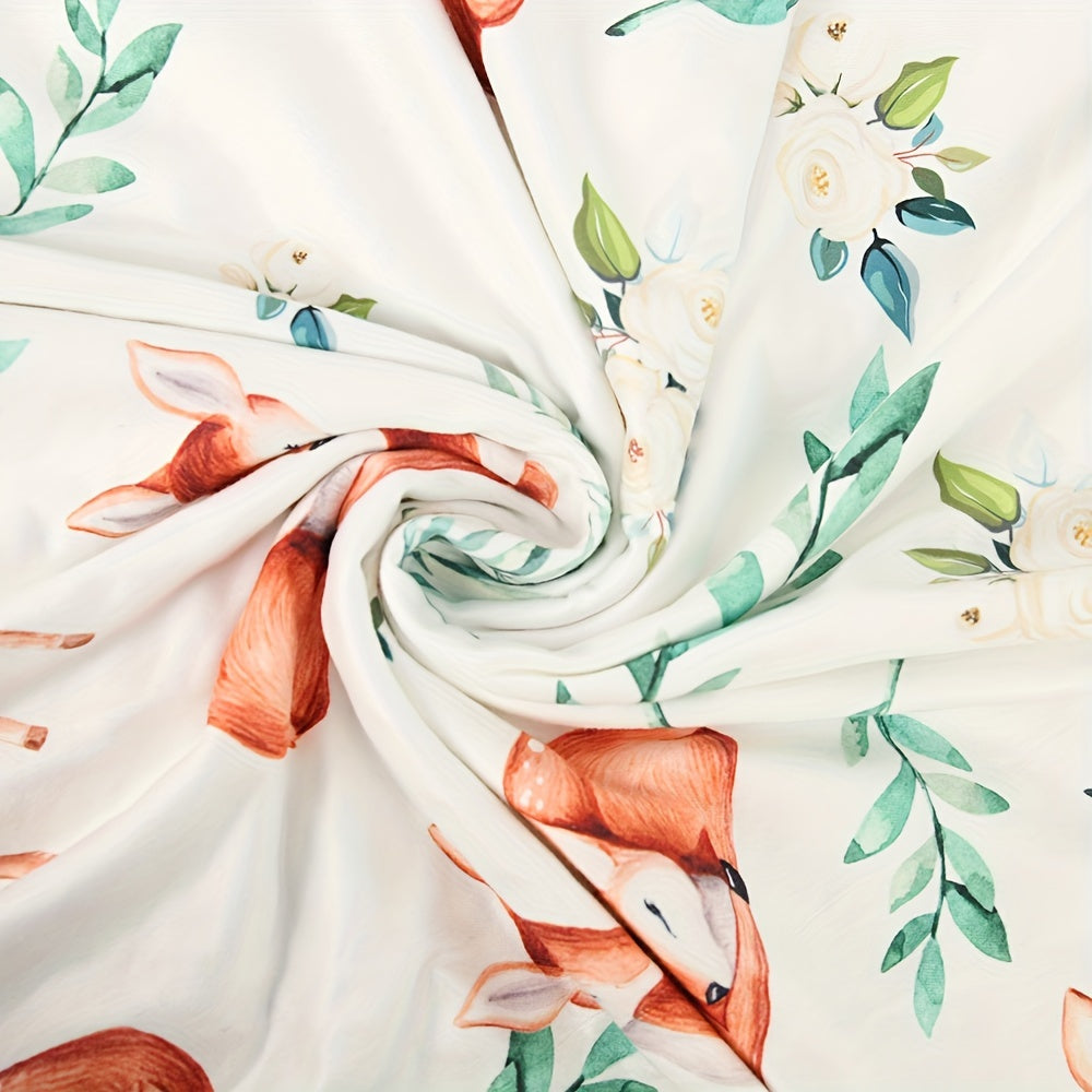 Animal Print Blanket for Kids Cozy Soft Throw Bed Cover 50x60 Inches