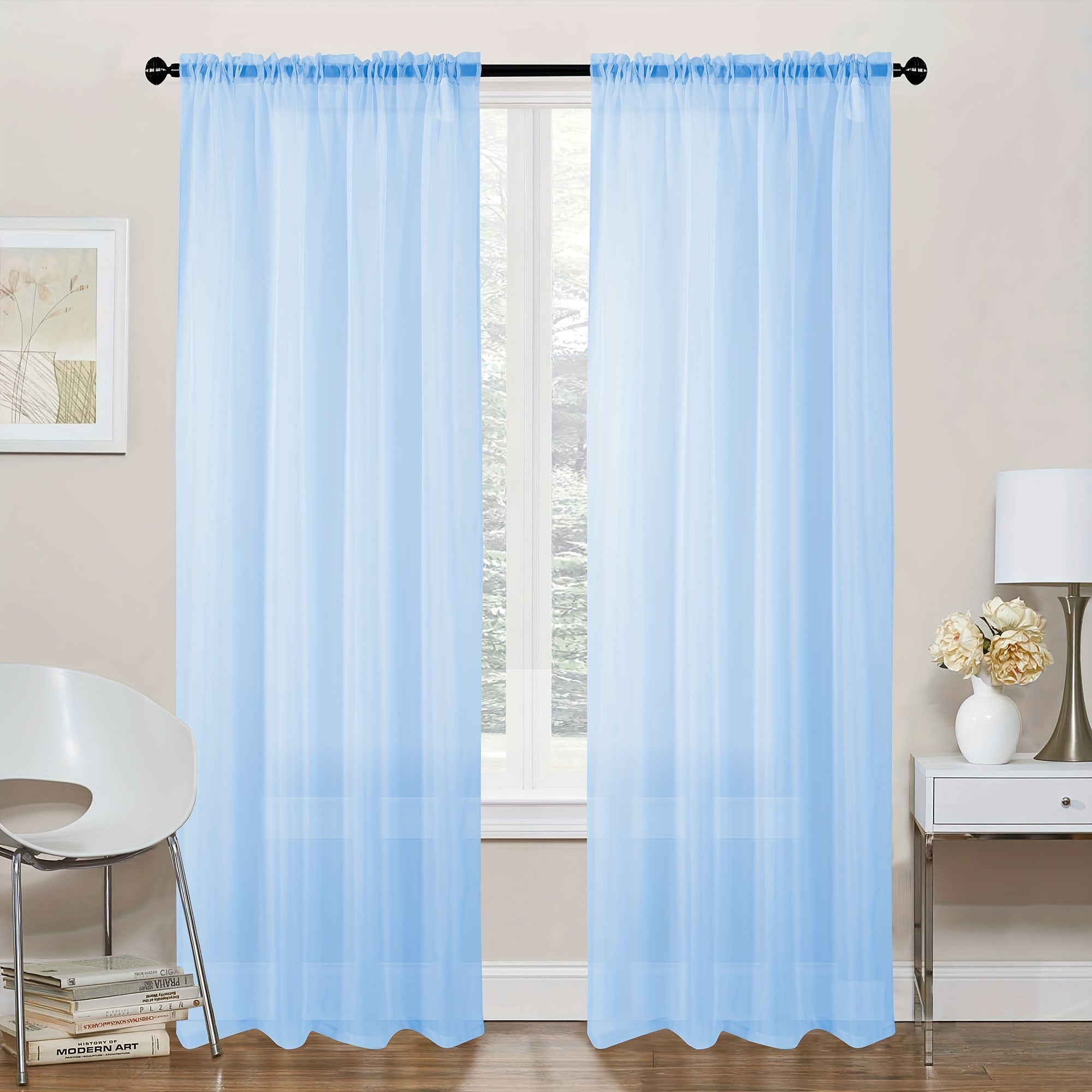 Curtains for Living Room Bedroom Office Polyester 45GSM 132cm x 213cm